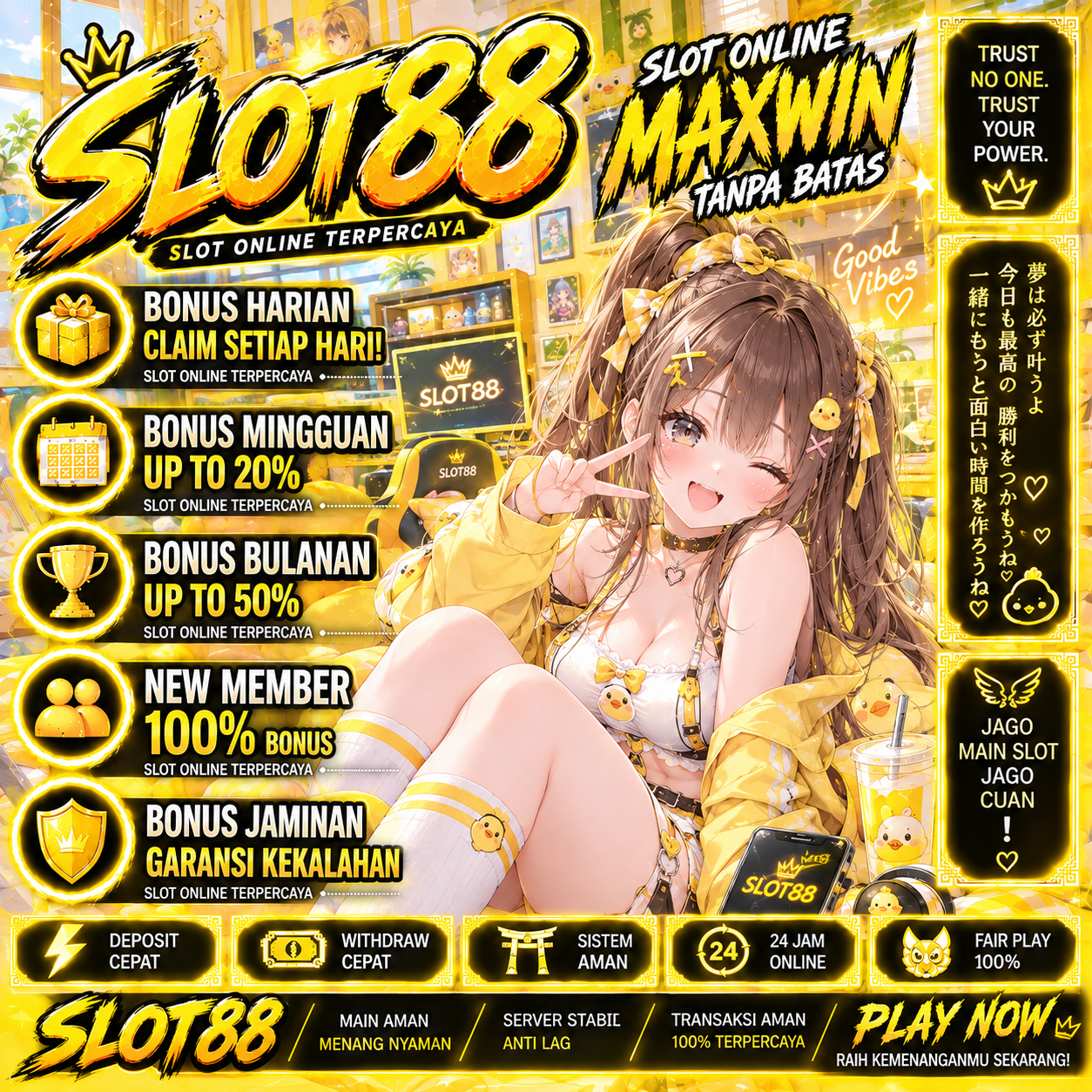 Thumbnail 1 of 3, Poster, HOKI88 ⚡︎ Akses Dinamis Agen Raja Slot Online Slot88 Dan Slot777 designed and sold by HOKI88.